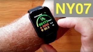 'RUNDOING NY07 Large Display IP67 Waterproof Apple Watch Shaped Fitness Smartwatch:Unbox and 1st Look'