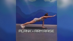 'Plank + Arm Raise | Fitness Workout'