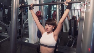 'Perfect Form Video by Infinity - Smith Machine Seated Shoulder Press Exercise'