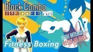 'Block Combo  - Fitness Boxing | Nintendo Switch | English Lin Gameplay | Intensity High-Regular'