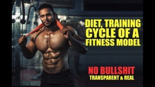 'Fitness model diet, cycle and training'