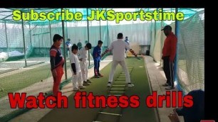 'Fitness Drills at Bastion cricket academy Ganderbal | JKSportstime'