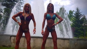 'Hot and Sexy Bikini Girls After Extreme Workout / Fitness contest'