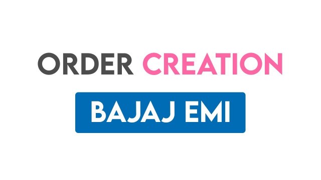 'Bajaj EMI Order Creation - Pink Fitness'