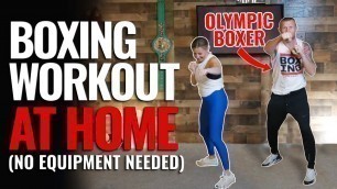 '20-Minute Boxing Workout at Home (NO EQUIPMENT NEEDED!!)'