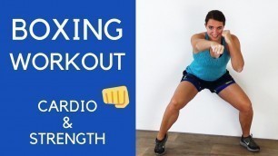 '40 Minute Boxing Workout at Home for Weight Loss – Strength and Cardio Boxing Exercises'