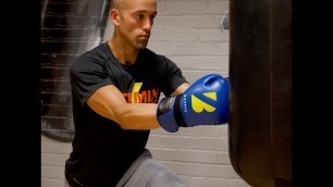 '20 Minute Boxing Heavy Bag HIIT | NateBowerFitness'