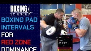 'Boxing Pad Workout for High Intensity Conditioning - Build RED ZONE Dominance with this Pad Routine'