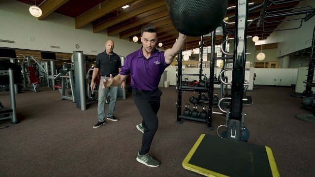 'Boxing Bag Torso Twist | Life Fitness Group Training'