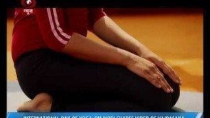 'International Yoga Day: PM Modi shares video of Vajrasana'