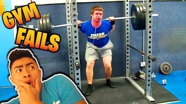 'Reacting to FUNNY Gym FAILS 