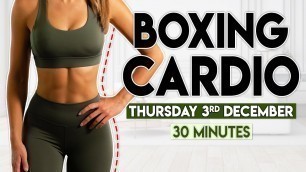 'BOXING CARDIO BURN | 30 minute Home Workout'