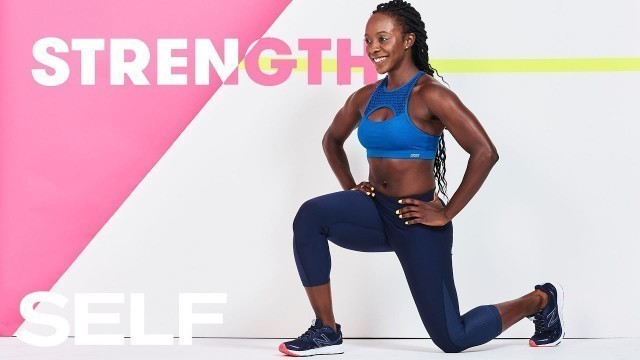 '30 Minute Full Body Cardio Strength Building Workout | SELF'