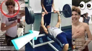 'Lamelo Ball FUNNY BENCH PRESS Workout:: Ball Brothers Funny Moments 2017!'