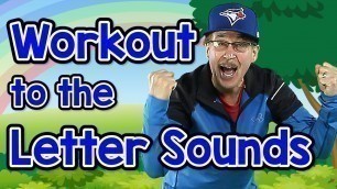 'Workout to the Letter Sounds | Version 2 | Letter Sounds Song | Phonics for Kids | Jack Hartmann'