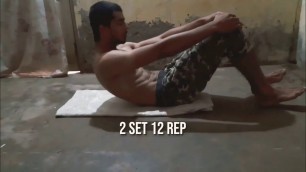 'Home made sex pack - workout at home / 1 month workout // sohail fitness //'