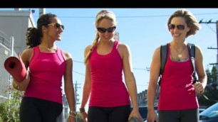 'Pretty in pink workout wear'