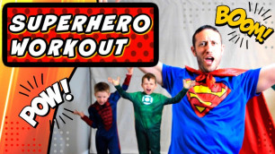 'ACTION PACKED KIDS SUPERHERO WORKOUT | 15 Minutes of Exercise FUN at Home!'
