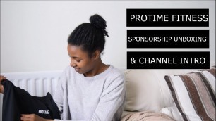 'Protime Fitness Sponsorship Unboxing & Channel Intro'