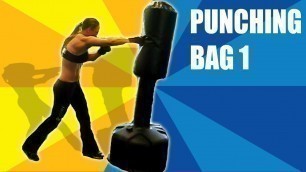 'Girl Boxing Training - Punching Bag Workout - Female Boxer'