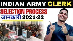 'Indian army clerk selection process 2021-22 l Army clerk exam preparation l Army clerk ki taiyari'