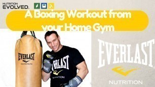 'A Boxing Workout Done in your Home Gym'