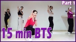 '15 minute BTS Dance Diet Workout (Part 1) | 15분 방탄소년단 댄스다이어트 (1편) | Choreo by Sunny | Zumba | 홈트|'