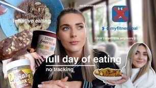 'I DELETED MY FITNESS PAL!? - full day of intuitive eating | Millyg_fit/amelia goldsmith'