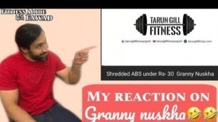 'Six Pack ABS in 30 Rs/#tarun Gill/ My reaction to it/ Fitness Mode'