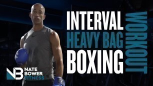 '6 to 50 Minute Interval Heavy Bag Boxing Workout | Choose your workout Length | NateBowerFitness'