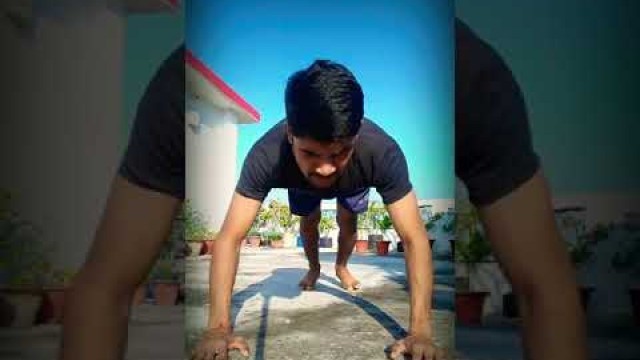 'triple clap push ups|| sumit pal fitness||home WORKOUT.#shorts'