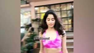 'Jhanvi Kapoor H0t In PINK Fitness Wear Outside Her Gym.'