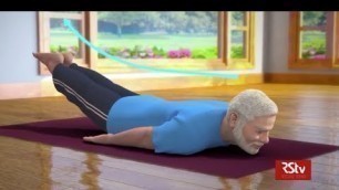 'PM Modi shares animated video of Shalabhasana, promotes yoga'