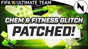 'CHEM & FITNESS GLITCH - PATCH COMING! - FIFA 16 Ultimate Team'
