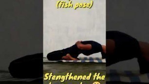 'Matsya asana (fish pose)||yoga for health||yoga for stomach||sumit pal fitness #shorts'