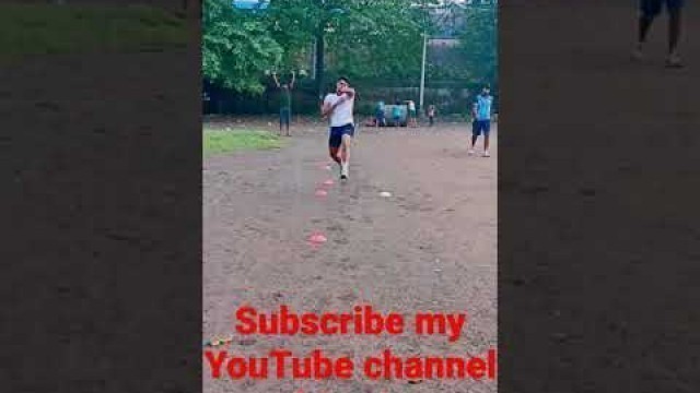 'bowling runup drill #cricket #workout #fitness #viwes #fitnessboy #running #bowling'