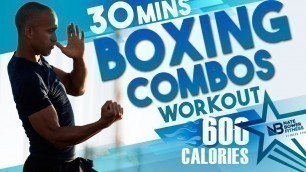 '600 Calories Burned | 30 Minute Boxing COMBOS Workout | NateBowerFitness'