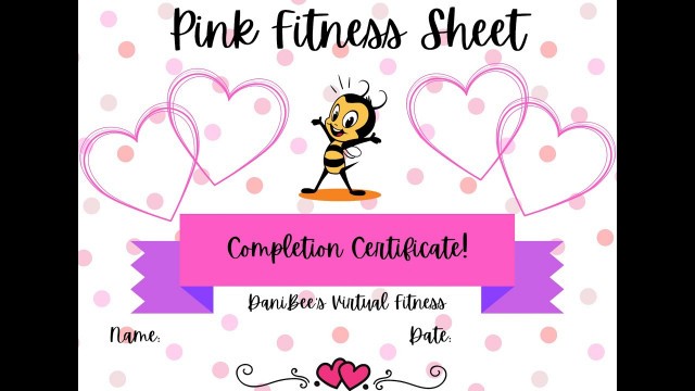 'February - Pink Fitness Sheet Demo'