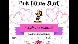 'February - Pink Fitness Sheet Demo'