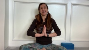 'At-Home neck, shoulder and spine stretches with Energy Fitness Yoga Instructor Sue'