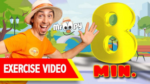 'Workouts For Kids with Mr Oopy | 8 min Funny Exercise For Kids At Home'