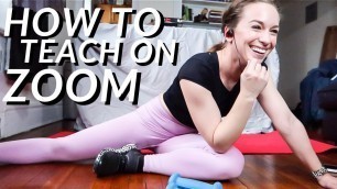 'ZOOM TUTORIAL FOR TEACHING | use zoom for group fitness'