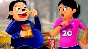 'తిండిబోతు తండ్రి | Foodie Father - Fat Papa to Fit Papa | Funny Fitness Stories |Happy New Year 2020'