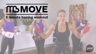 'Michelle Bridges Exercise 5 min boxing workout'