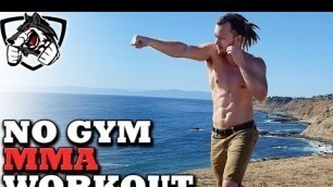 'No Gym Boxing/MMA Workout -- Training at Home!'