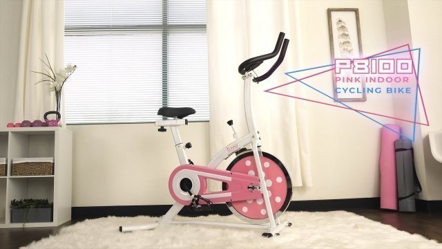 'Sunny Health & Fitness P8100 Pink Indoor Cycling Bike'