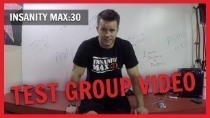 'INSANITY MAX :30, Test Group Video. NC FIT CLUB'