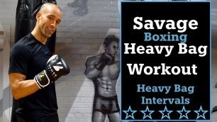 '30 Minute Savage Boxing Heavy Bag Workout | NateBowerFitness'