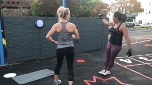 'Outdoor exercise at New Energy Fitness'