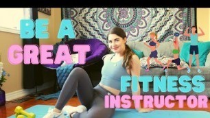 '7 Tips for How to be a GREAT Group Fitness Instructor | Teaching Group Fitness Classes'